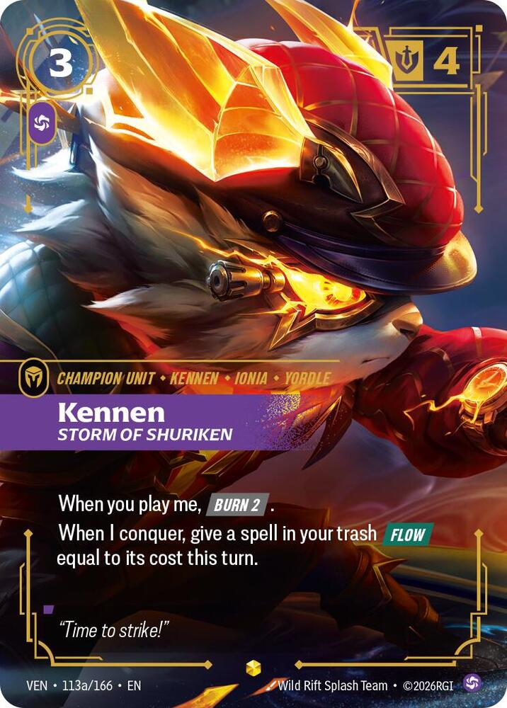 Kennen - Storm of Shuriken (Alternate Art) 113a/166 RFTB4