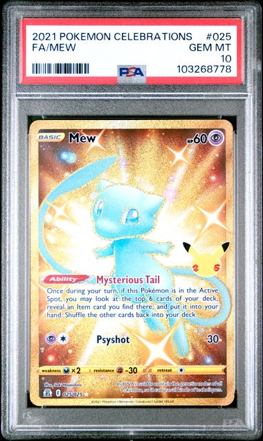 Mew 025/025 Celebrations PSA 10 103268778