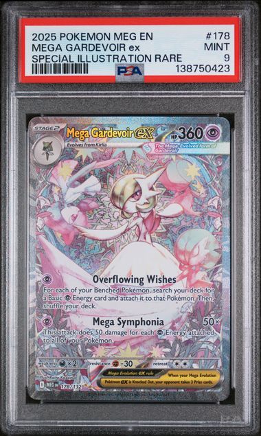 Mega Gardevoir ex 178 Mega Evolution PSA 9 138750423