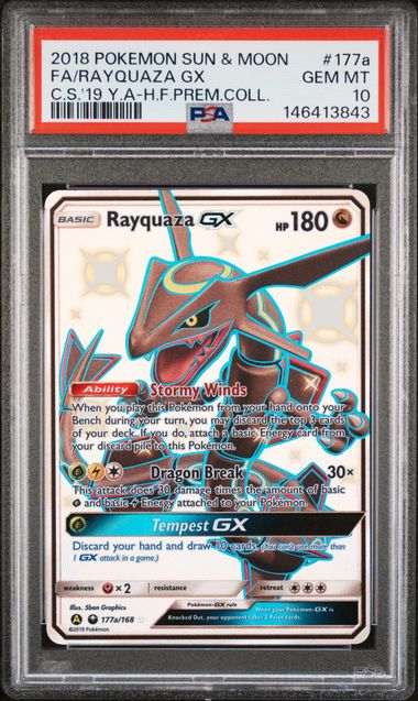 Rayquaza GX 177a/168 Hidden Fates Prem. Coll. PSA 10 146413843
