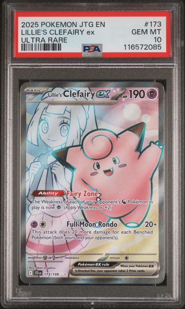 Lillie's Clefairy ex 173/159 Journey Together PSA 10 116572085