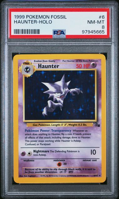 Haunter 6/62 Fossil PSA 8 97945665