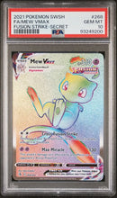 Mew VMAX 268/264 Fusion Strike PSA 10 93249200