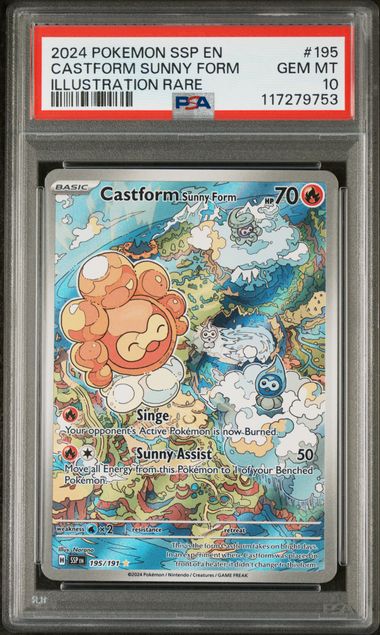 Castform Sunny Form 195/191 Surging Sparks PSA 10 117279753