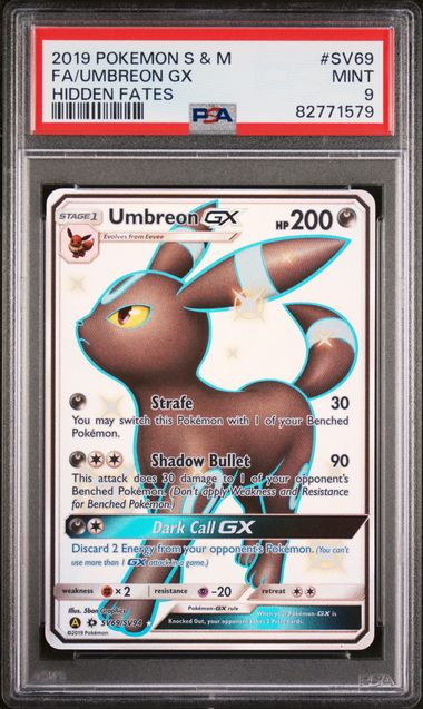 Umbreon GX SV69/SV94 Hidden Fates PSA 9 82771579