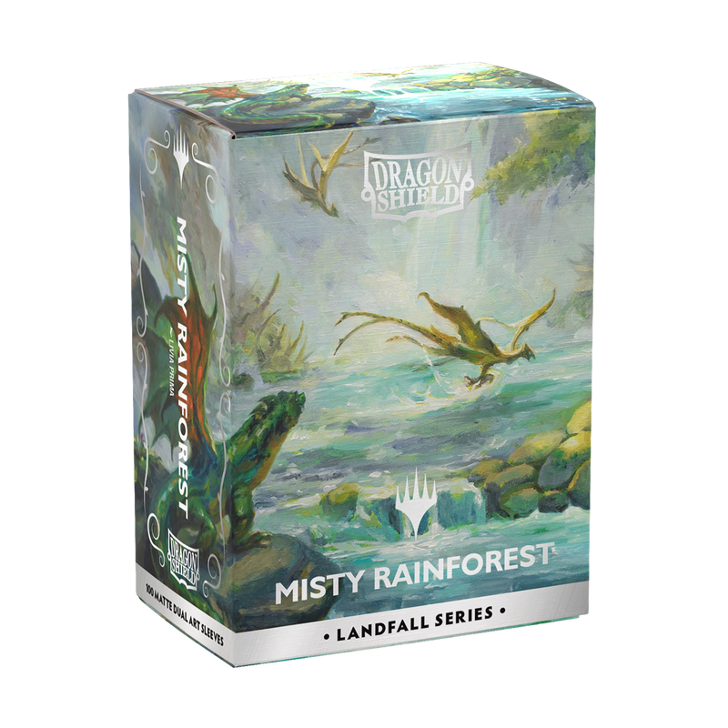 Dragon Shield: Standard 100ct Sleeves - Landfall Series - Misty Rainforest (Dual Matte)