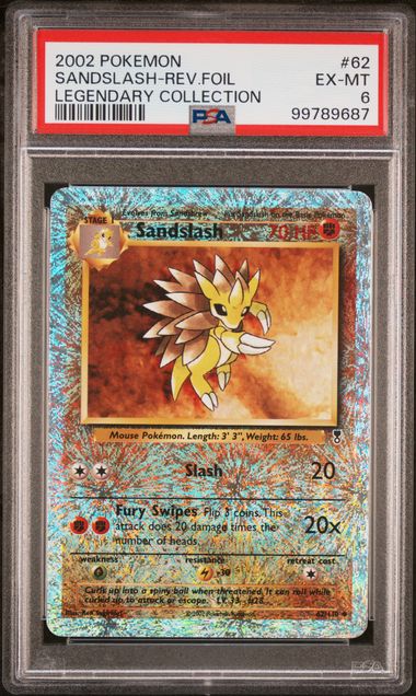 Sandslash - Rev. Holo 62/110 Legendary Collection PSA 6 99789687