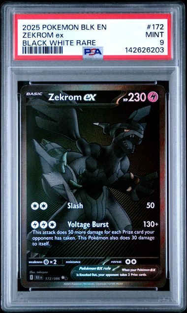 Zekrom ex 172/086 Black Bolt PSA 9 142626203