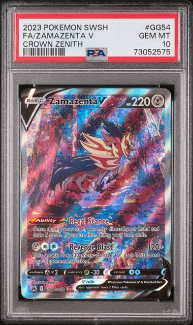 Zamazenta V GG54/GG70 Crown Zenith PSA 10 73052575