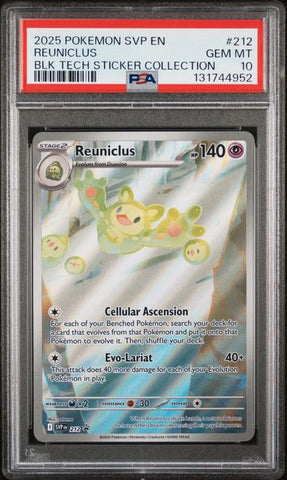 Reuniclus 212 Scarlet & Violet Black Bolt Sticker Promo PSA 10 131744952