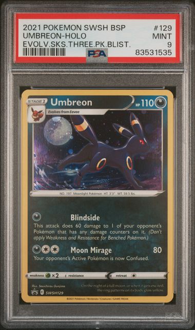 Umbreon SWSH129 Sword & Shield: Black Star Promos PSA 9 83531535