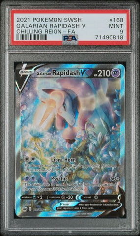 Galarian Rapidash V 168/198 Chilling Reign PSA 9 71490818