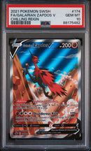 Galarian Zapdos V 174/198 Chilling Reign PSA 10 88175482