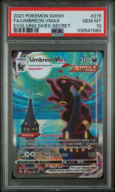 Umbreon VMAX 215/203 Evolving Skies PSA 10 109547680