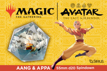 Aang & Appa Avatar Spindown D20 Die