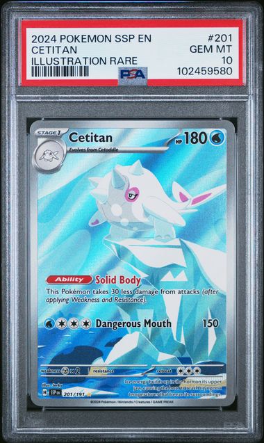 Cetitan 201/191 Surging Sparks PSA 10 102459580
