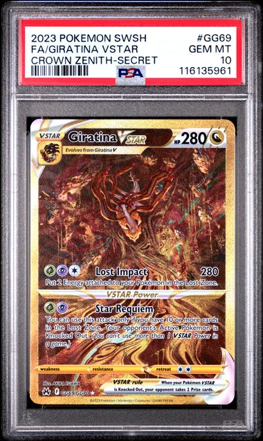 Giratina VSTAR GG69/GG70 Crown Zenith PSA 10 116135961