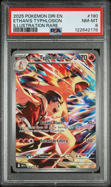Ethan's Typhlosion 190/182 Destined Rivals PSA 8 122642178