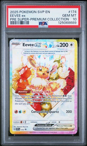 Eevee ex (174) Black Star Promo PSA 10 125068689
