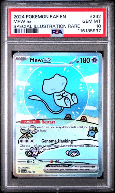 Mew ex 232/091 Paldean Fates PSA 10 116135937