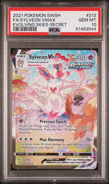 Sylveon VMAX 212/203 Sword & Shield: Evolving Skies PSA 10 91483544