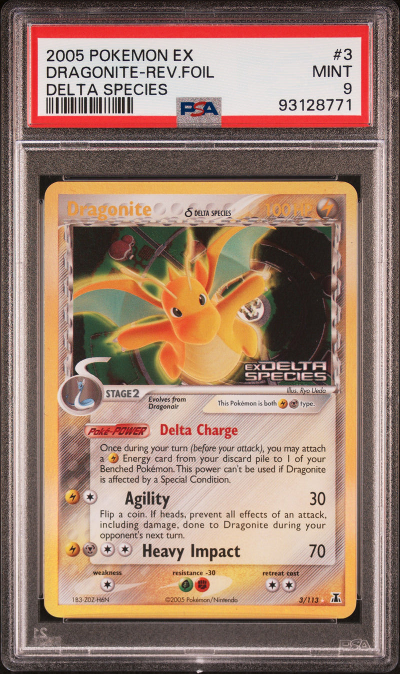 Dragonite 3/113 Delta Species Reverse PSA 9 93128771