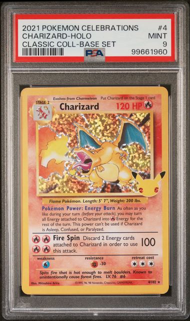 Charizard 4/102 Pokemon Celebrations PSA 9 99661960