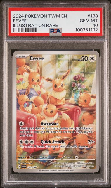 Eevee 188/167 Twilight Masquerade PSA 10 100351192