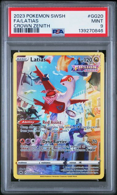 Latias GG20/GG70 Crown Zenith PSA 9 139270846