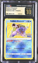 Radiant Blastoise 018/078 Pokemon Go CGC 10 Pristine 6006813029
