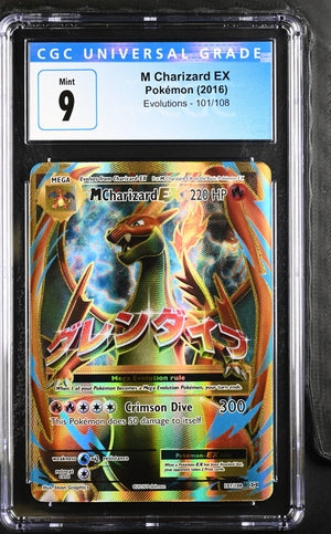 M Charizard EX 101/108 Evolutions CGC 9 4000381022