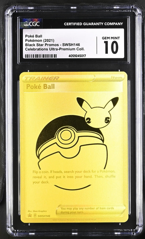 Poke Ball SWSH146 Black Star Promos CGC 10 4059245017