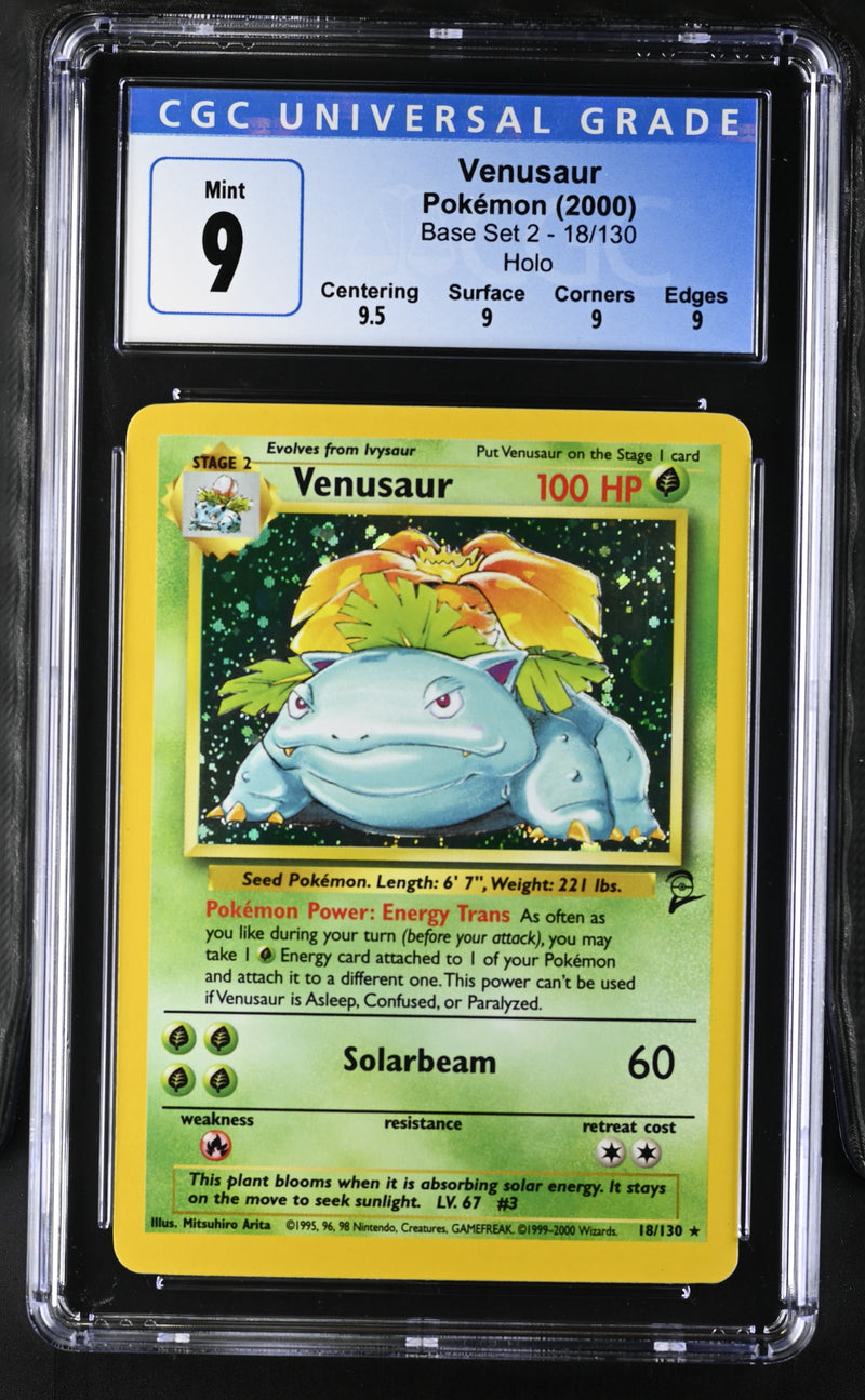 Venusaur 18/130 Base Set 2 CGC 9 4227024011