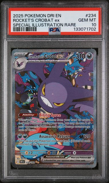 Team Rocket's Crobat ex 234/182 Destined Rivals PSA 10 133071702