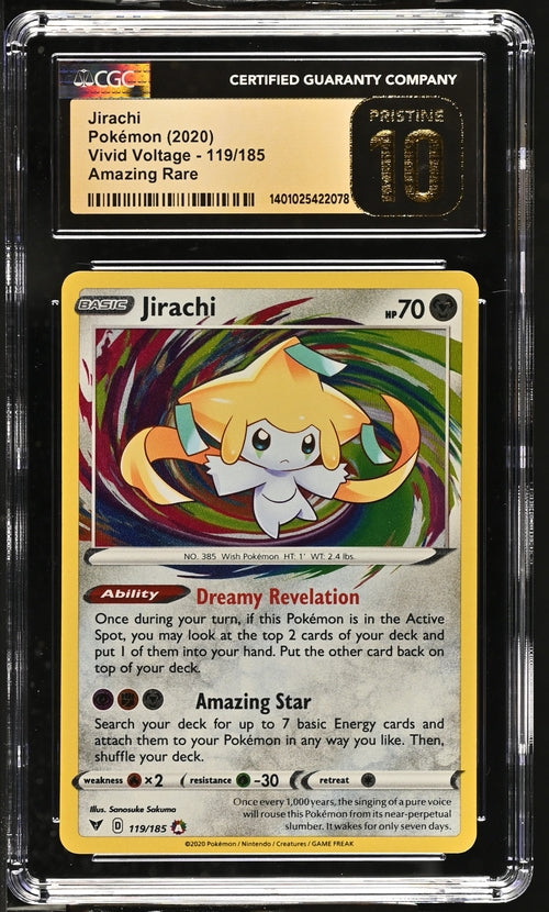 Jirachi 119/185 Vivid Voltage CGC Pristine 10 1401025422078