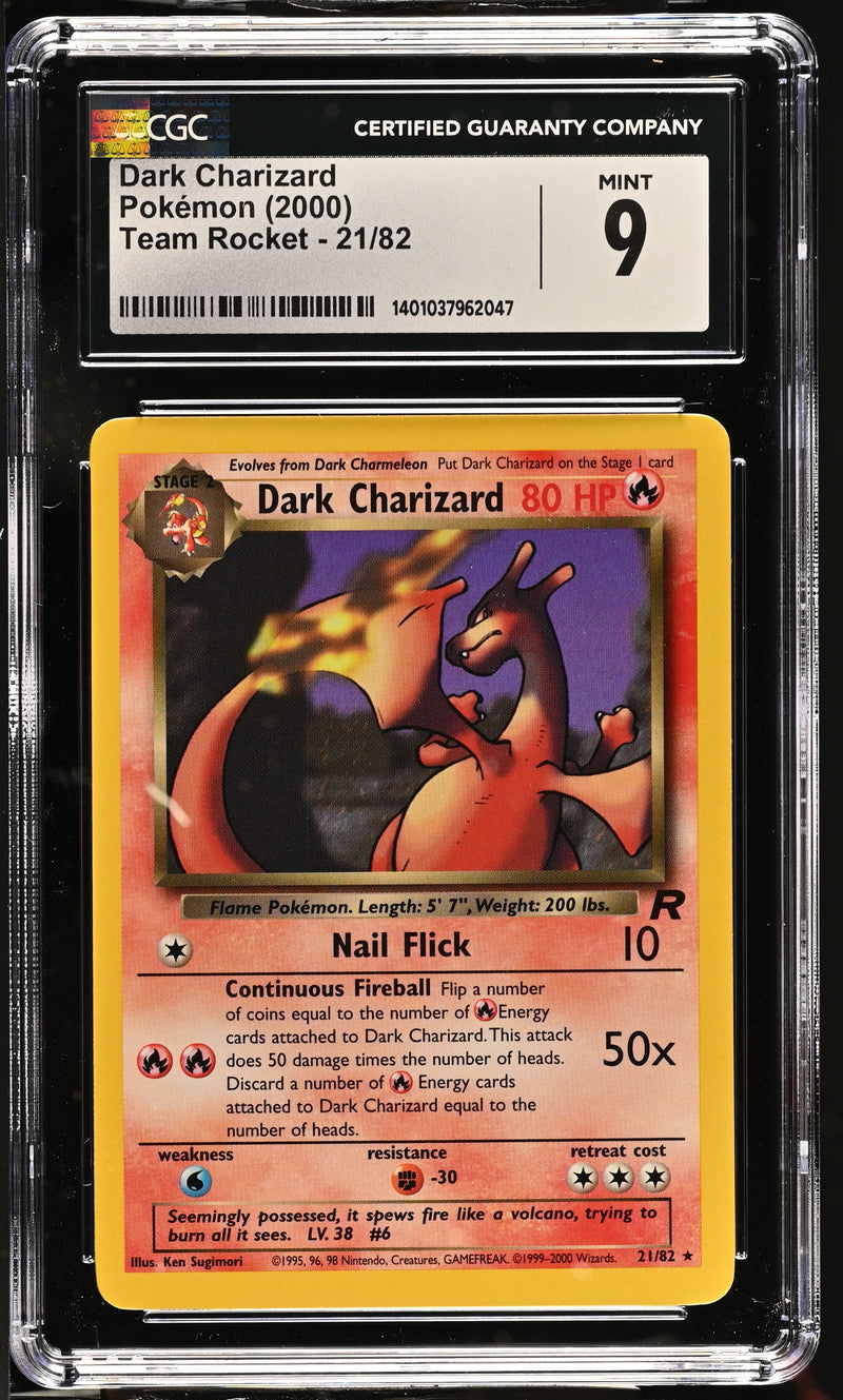 Dark Charizard 21/82 Team Rocket CGC 9 1401037962047