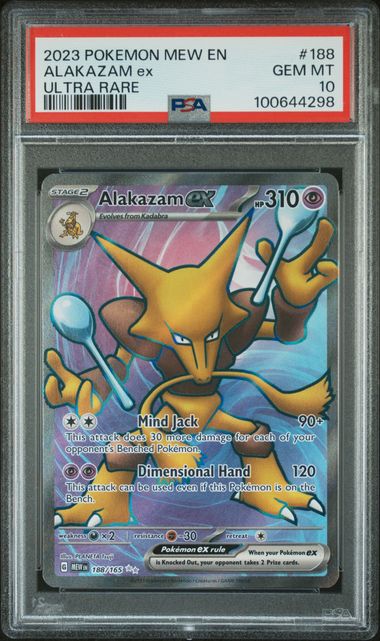 Alakazam ex 188/165 S&V: 151 PSA 10 100644298
