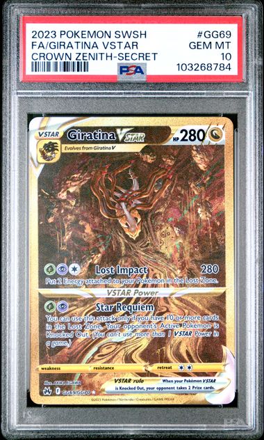 Giratina VSTAR GG69/GG70 Crown Zenith PSA 10 103268784