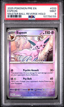 Espeon (Master Ball) 033/131 Prismatic Evolutions PSA 9 107756155