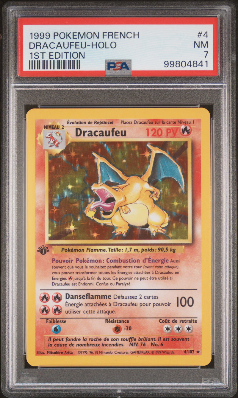 Charizard 4/102 Base Set 1st Edition French PSA 7 99804841
