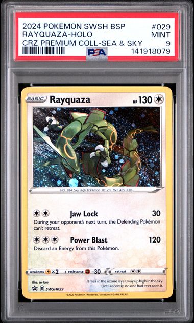 Rayquaza SWSH029 Black Star Promo PSA 9 141918079
