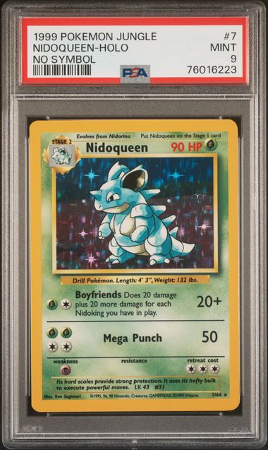 Nidoqueen 7/64 Jungle No Symbol PSA 9 76016223