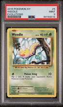Weedle 5/108 XY Evolutions PSA 9 94194418
