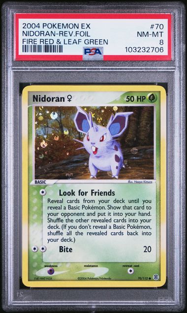 Nidoran 70/112 EX: FireRed & LeafGreen PSA 8 103232706