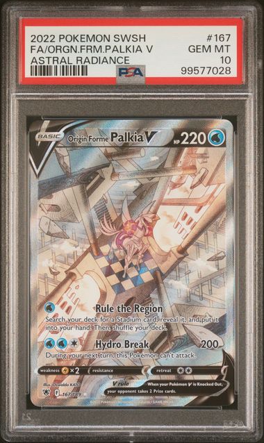 Origin Forme Palkia V 167/189 SWSH Astral Radiance Full Art PSA 10 99577028