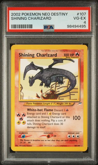 Shining Charizard 107/105 Neo Destiny PSA 4 98494495