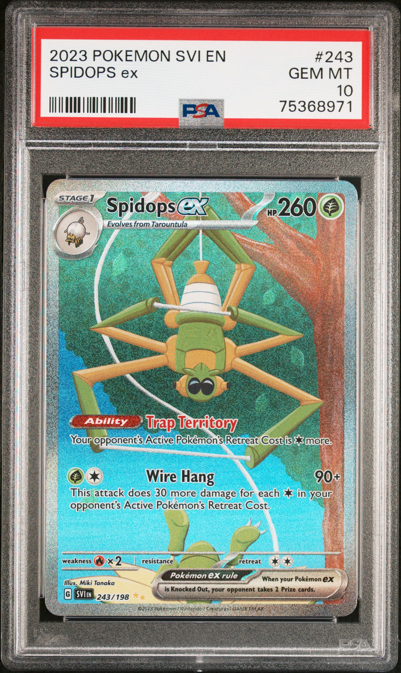 Spidops ex 243/198 Scarlet & Violet PSA 10 75368971