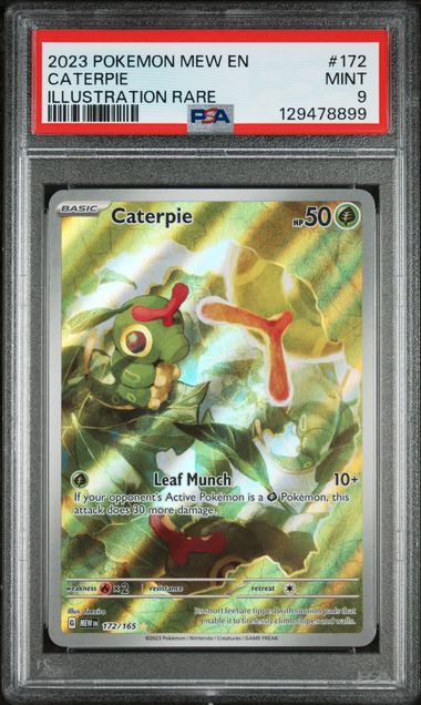 Caterpie 172/165 S&V: 151 PSA 9 129478899