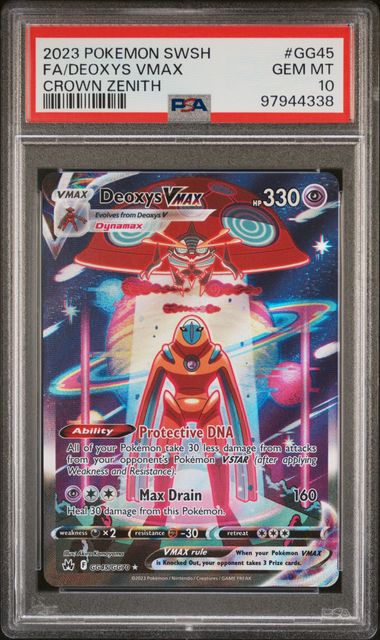 Deoxys VMAX GG45/GG70 Crown Zenith PSA 10 97944338