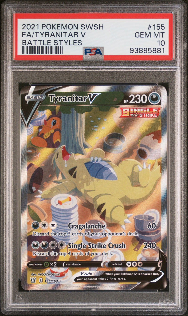 Tyranitar V 155/163 Battle Styles PSA 10 93895881